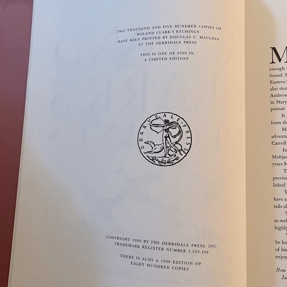 ♥️Roland Clark’s Etchings 1990 Derrydale Press 1/2,500 Ltd Edition Hardback♥️ - Picture 6 of 16